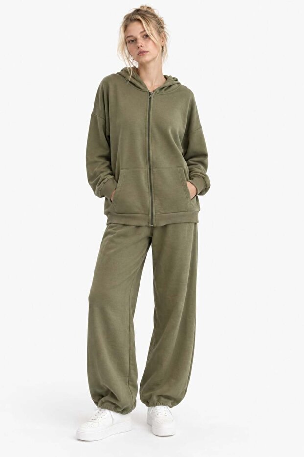 Oversize Zippered Top and Bottom Set