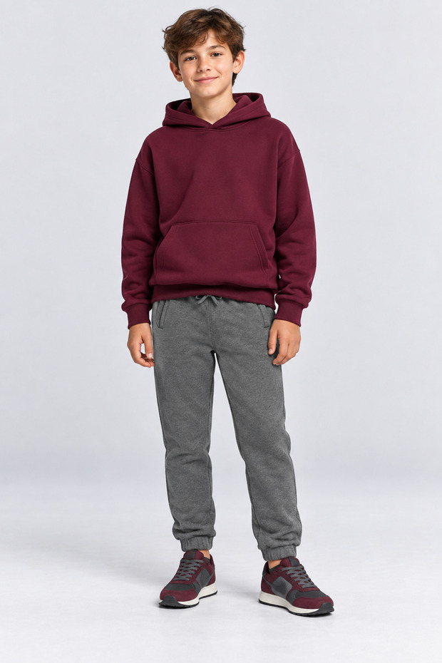 Boy's Jogger Sweatpants Black Navy Blue Beige Gray Ak55010