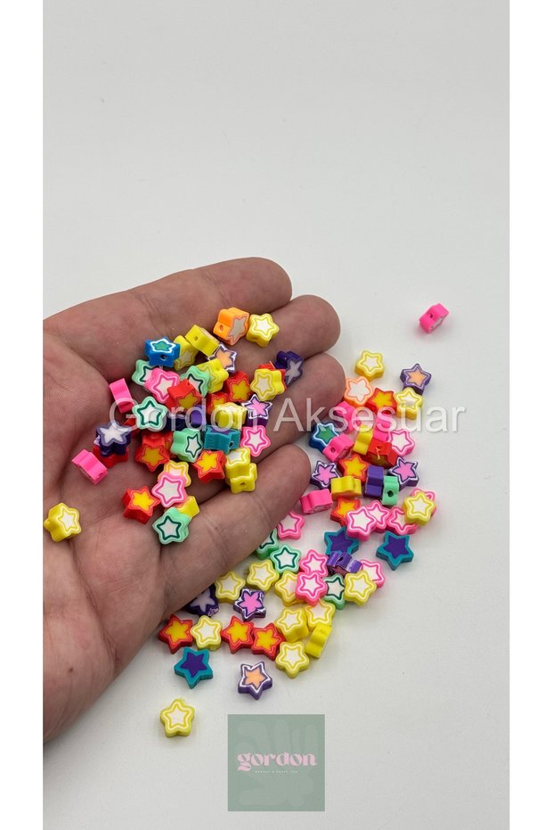 10mm Star Model Figure Fimo Beads Jewelry Making Bead (100 Pieces)
