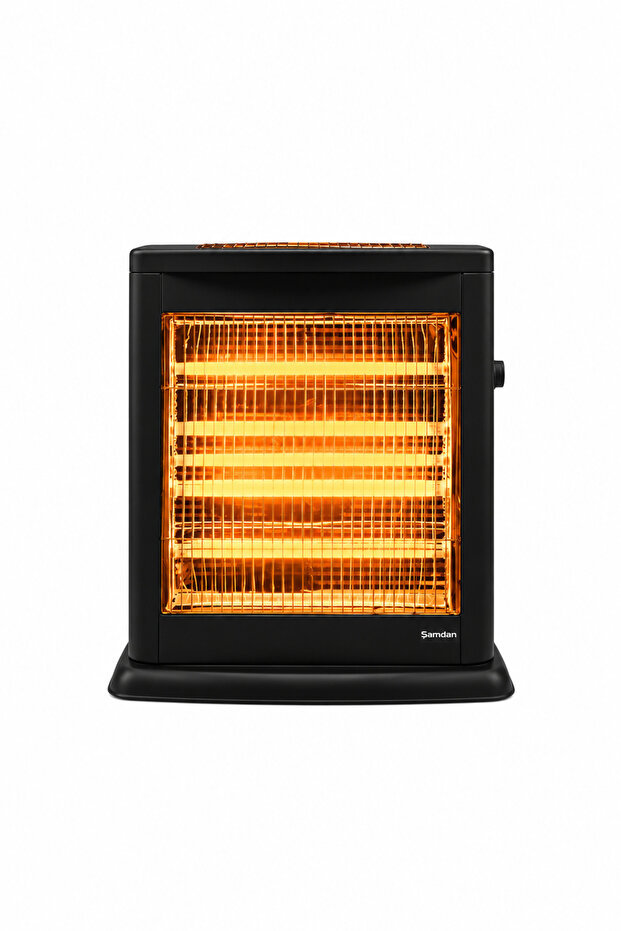 Termostatlı Quartz Soba SİYAH