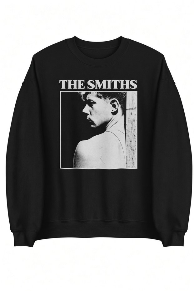 The Smiths Printed Cotton 3 Thread Threaded Crew Neck Oversize Sweatshirt