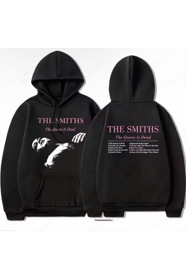 The Smiths Printed Cotton 3 Thread Threaded Oversize Sweatshirt