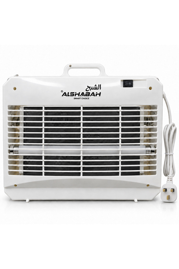 3700 Flying Insect Trap with 2 UV Tubes and Black Glue Board, Protective Grille, On/Off Switch and Carry Handle, Indoor Use, White