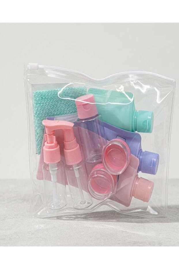 Assorted 9 Piece Travel Bottle Set