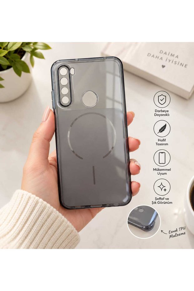 Redmi Note 8 Compatible Transparent Camera Protected Silicone