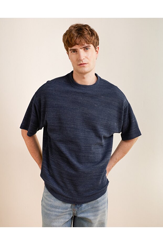 AE Oversized Textured Knit T-Shirt