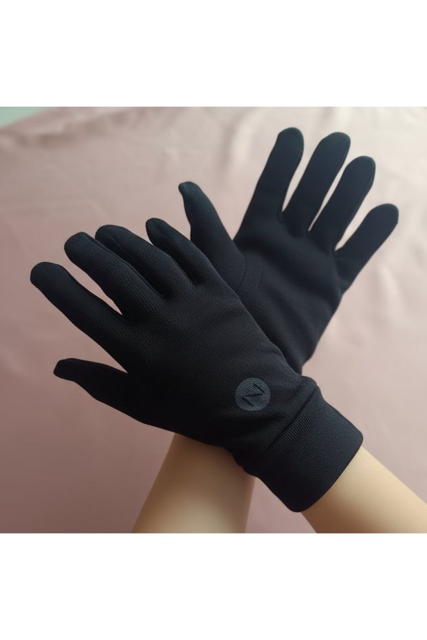 Children's Black Color Gloves Cb1109