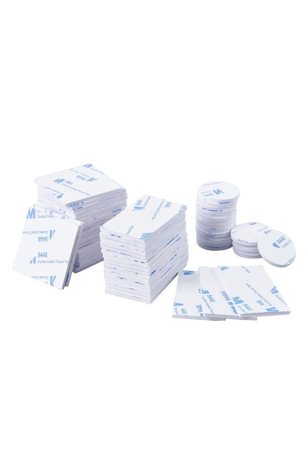 60PCS white 60Pcs Super Strong Double Sided Adhesive Foam Pads Extra Strong Double Sided Adhesive Ta