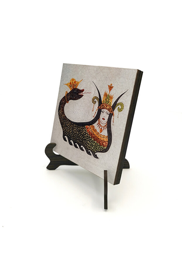 Şahmeran Printed Wooden Tabletop 10X10 1g-ş5