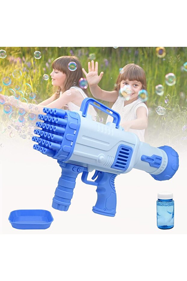 Bubble Gun Toy, 32 Hole Bubble Machine Rocket Launcher, Electric Automatic Bubble Mak
