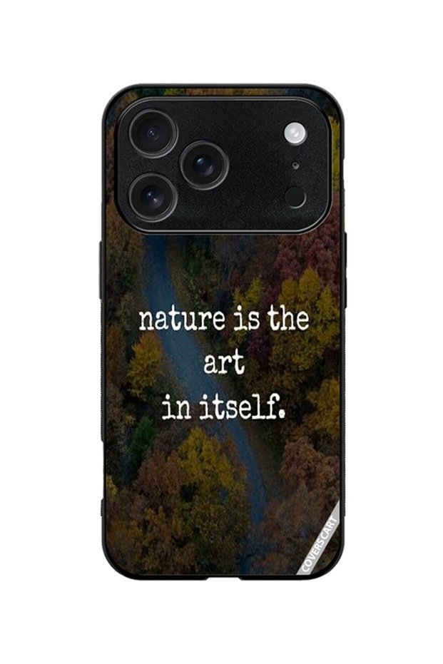 Protective Case Cover for Apple iPhone 18 Pro Nature Quote Design Multicolor