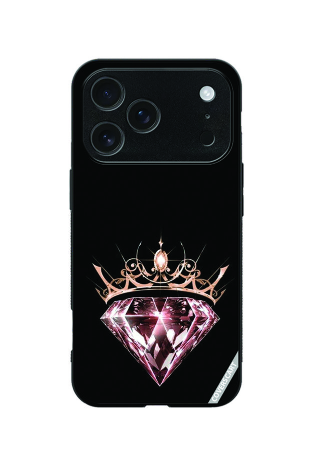 Protective Case Cover for Apple iPhone 18 Pro Crowned Diamond Design Multicolor