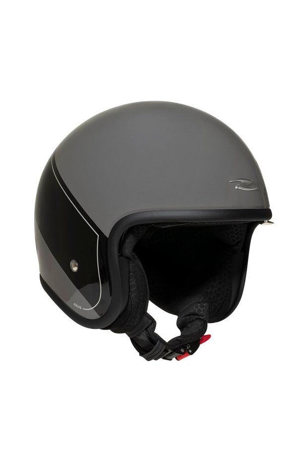 ZS-389 E29 Black Silver Açık Kask