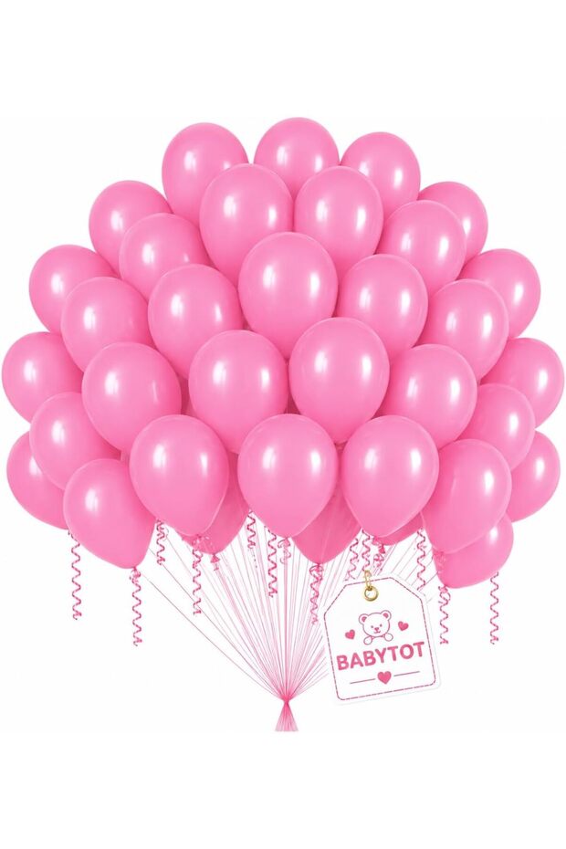 Helium Quality Standard Balloons 20 PCS – 12 Inch Premium Latex Party Balloons, 2.8g Thick Balloons for Birthday, Baby Shower & Celebration Decorations (Pink, 12")