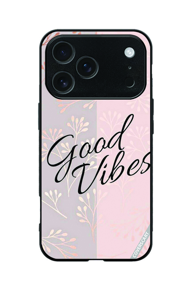 Protective Case Cover for Apple iPhone 18 Pro Max Good Vibes Design Multicolor