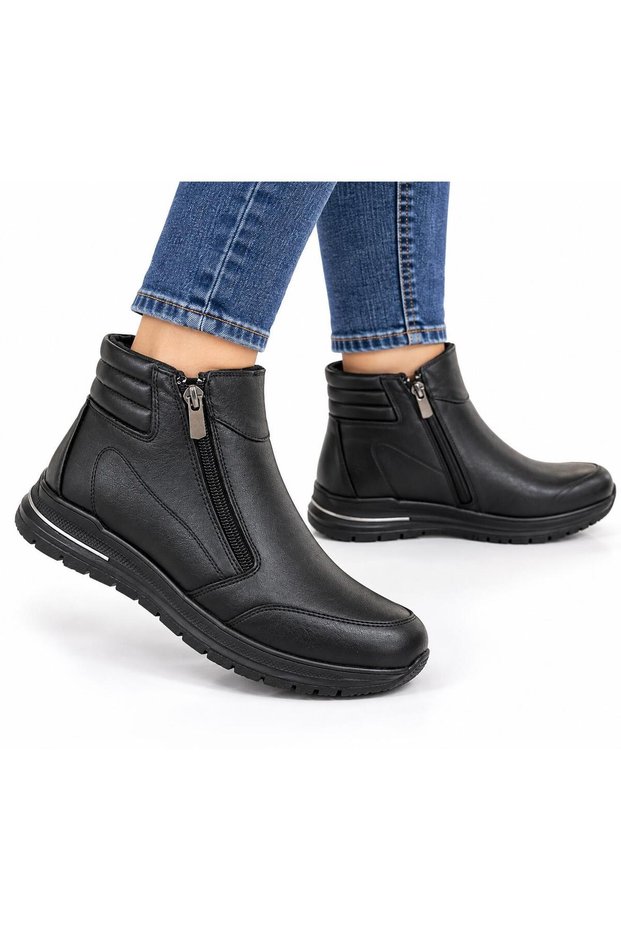 2004 Comfortable Anatomic Natural Leather Women's Boots with Non-Slip Sole