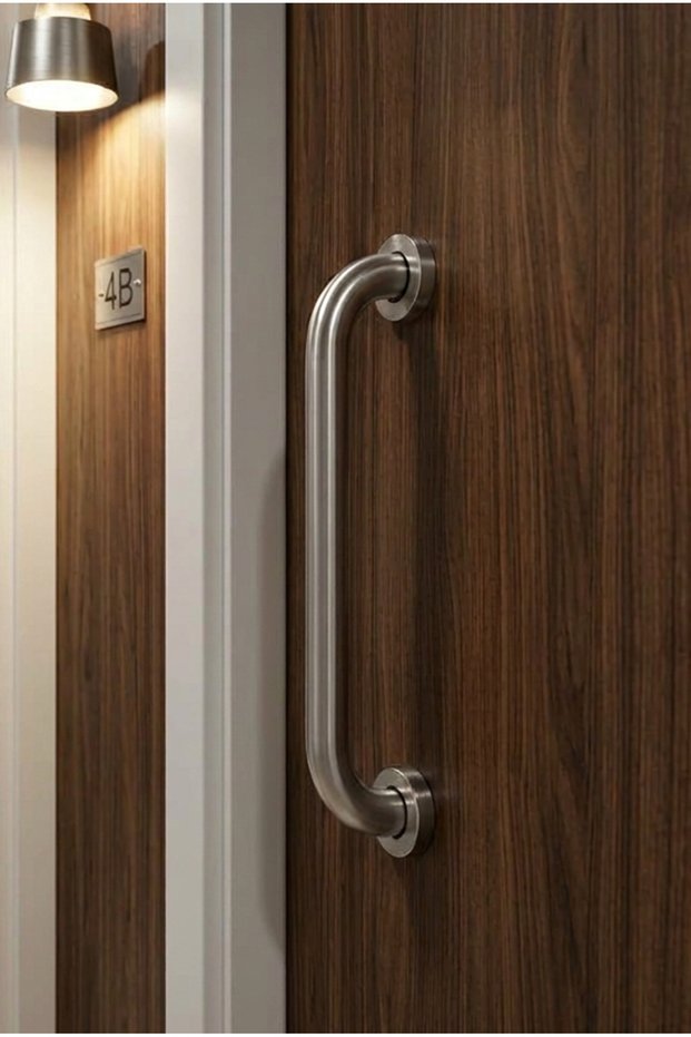 43 cm Stainless Steel Door Pull Handle – Durable Metal Door Handle with Inox Appearance