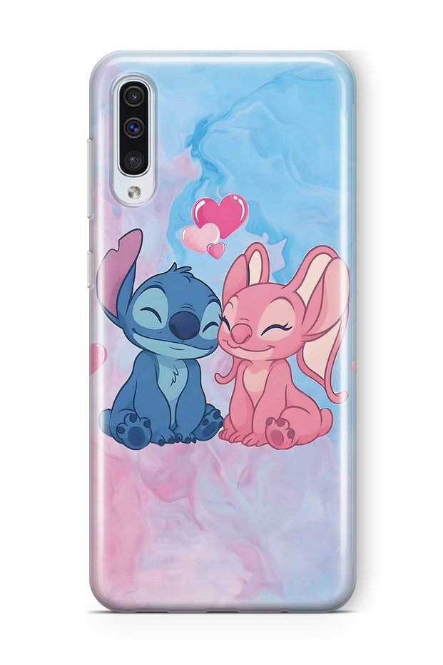 Samsung Galaxy A50 / A30S Compatible Stitch Angel Pattern Transparent Phone Case