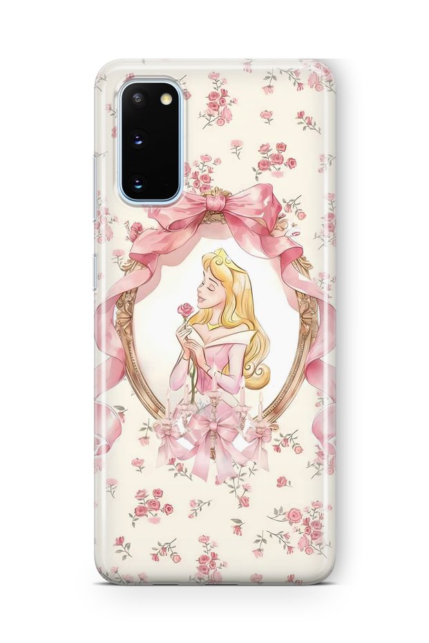 Samsung Galaxy S20 Compatible Princess Patterned Transparent Phone Case