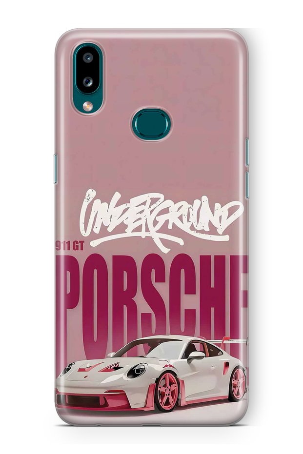 Samsung Galaxy A10S Compatible Retro Car Pattern Transparent Phone Case