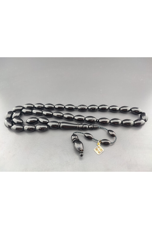 Halil Hilmi Masterpiece Dry Turning Double Polished Pearl Black Ebony Certified 10516