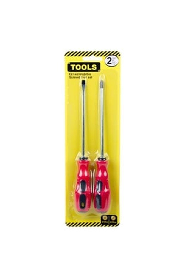 Screwdriver with Rubber Handle - 2pcs.