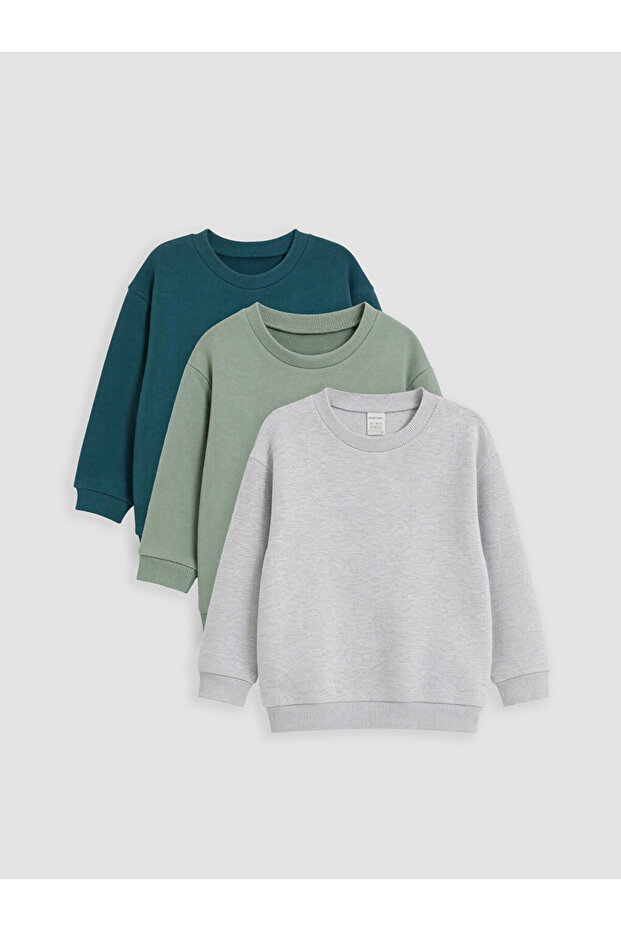 Quality Parts from Çelebi Store 3-Piece Zero Roba Collar Baby Boy Thick Sweatshirt