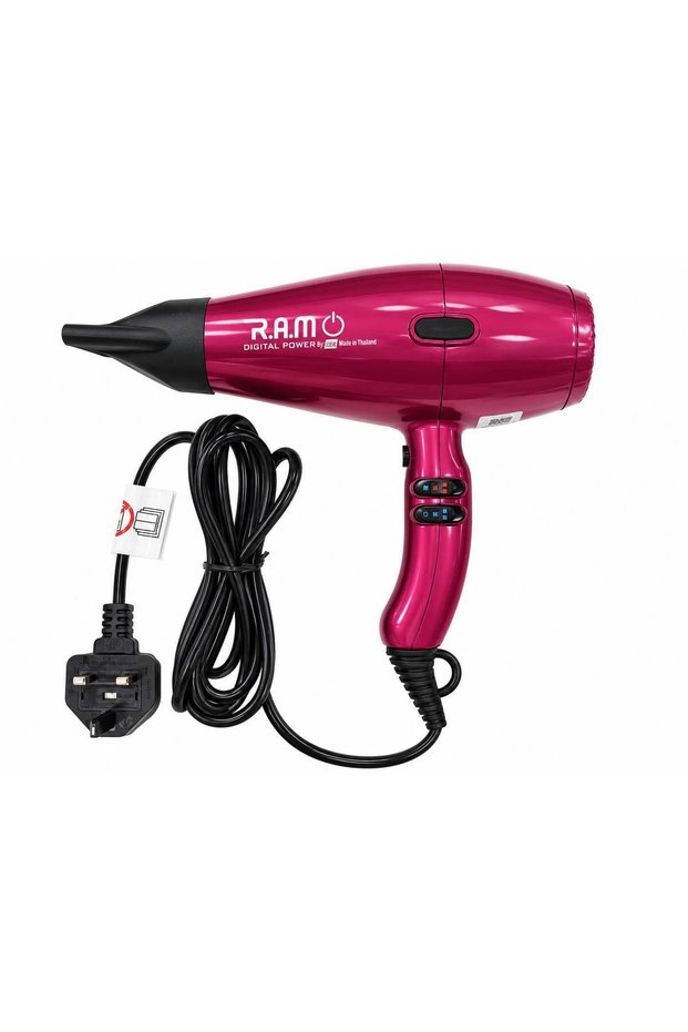 RAM Italian Hair Dryer – Soft Touch Professional Hair Dryer for Salon & Home Styling