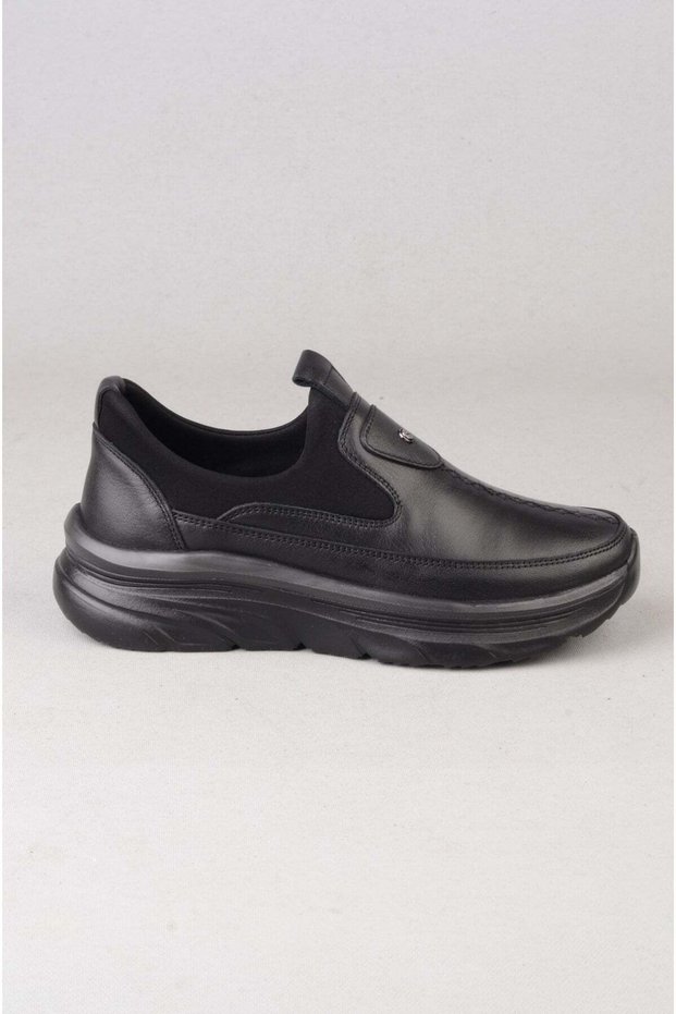 Dr. Jell's 6K1263 Genuine Leather Anatomical Women's Shoes Black