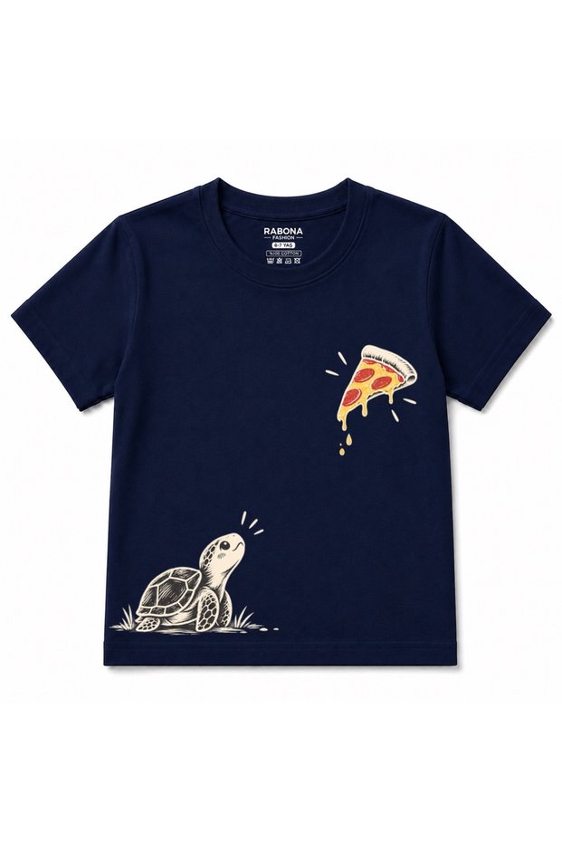 Pizza Dreamer Turtle Graphic Kids T-Shirt