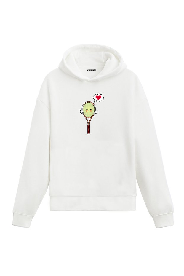 Tennis in My Heart Design Hooded Sweatshirt