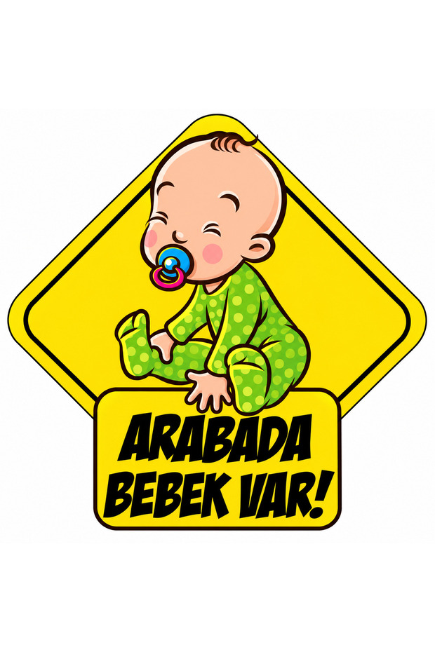 There Is a Baby in the Car Auto Windshield Sticker – 16 cm Baby Car Rear Window Sticker – Colorful Decorative Warning Sticker