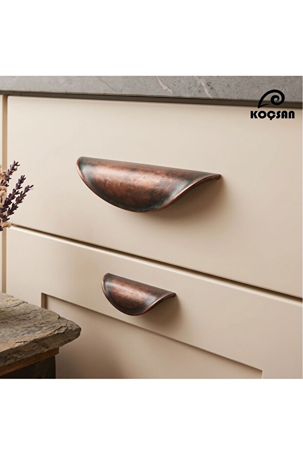 Leaf Antique Copper 96 mm Handle Luxury Country Kitchen Furniture Cabinet Drawer Handle