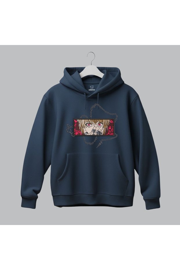 Kurapika Hunter X Hunter Anime Embroidered Hooded Sweatshirt Unisex Hoodie