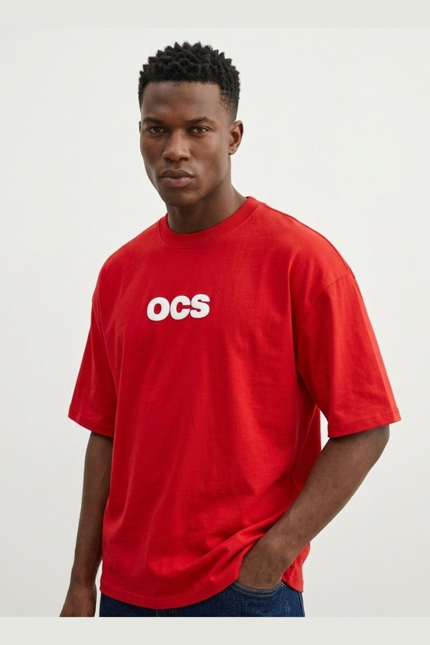 Men's T-Shirt - Half Sleeve - Red