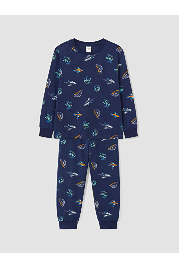 I Zero Roba Collar Printed Boy's Pajama Set from Freezen Store