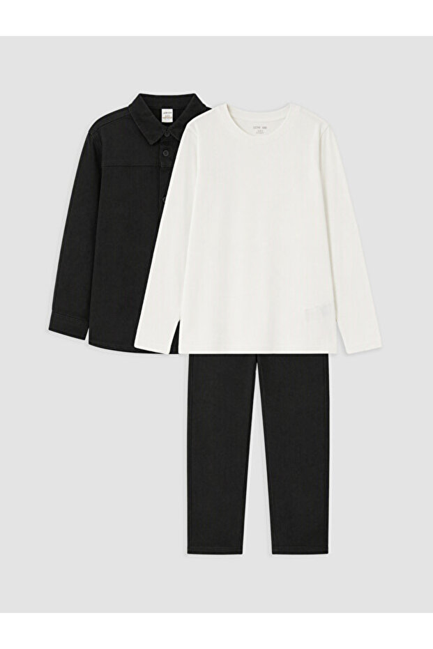 Esvab • Modern & Distinctive Boys' 3-Piece Gabardine Suit