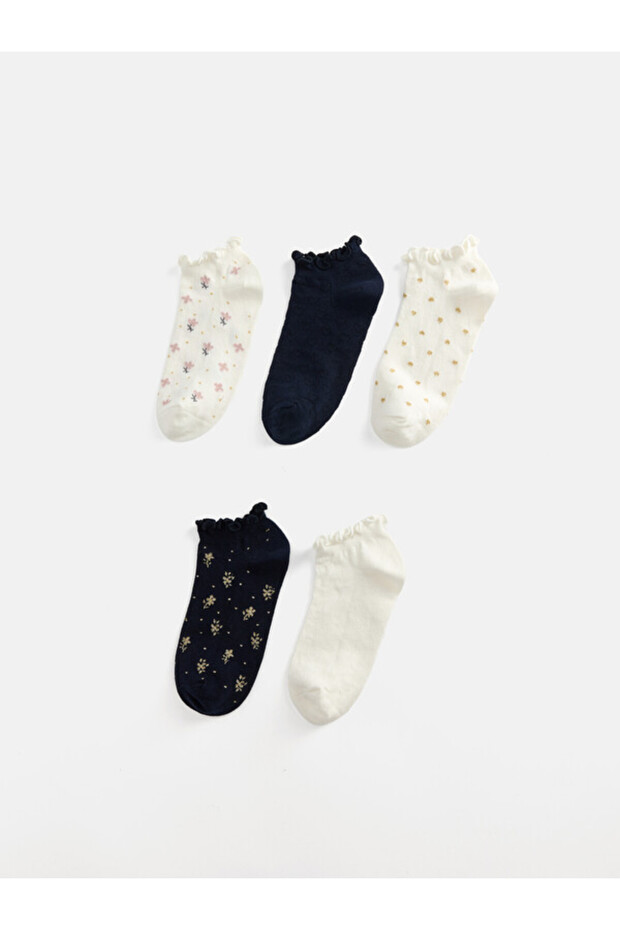 I Embroidered Women's Booties Socks 5-Pack from Freezen Store