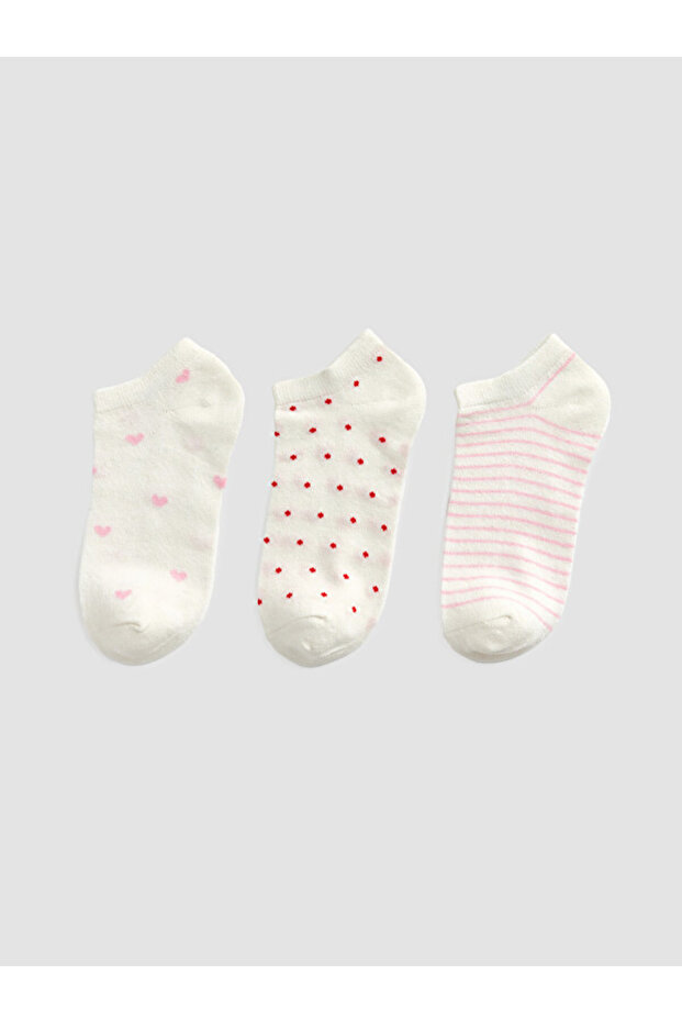 Esvab • Modern & Distinctive Embroidered Women's Booties Socks 3-Piece Set