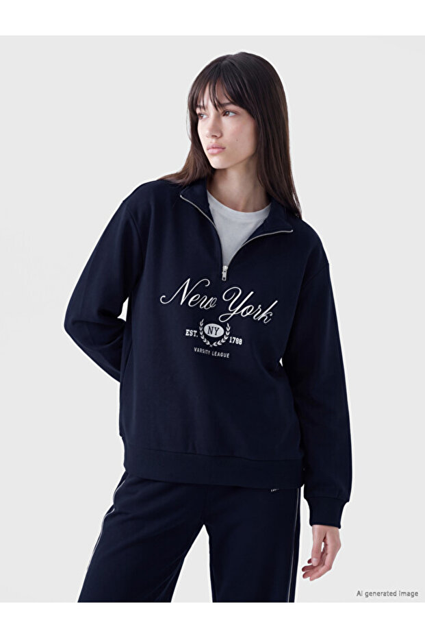 Esvab • Modern & Distinctive New York Printed Women's Thick Sweatshirt