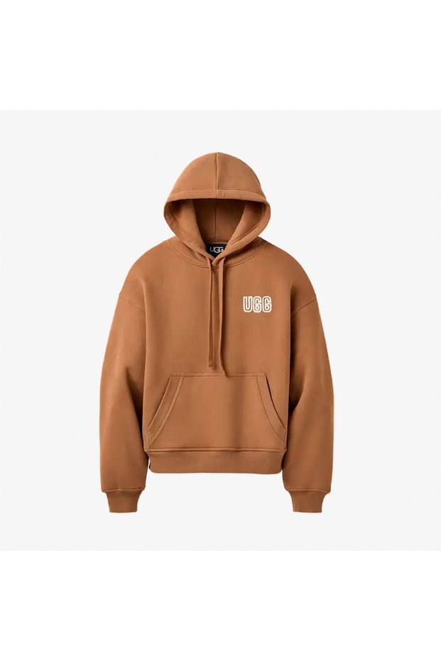 Logo Hoodie Women's Brown Sweatshirt