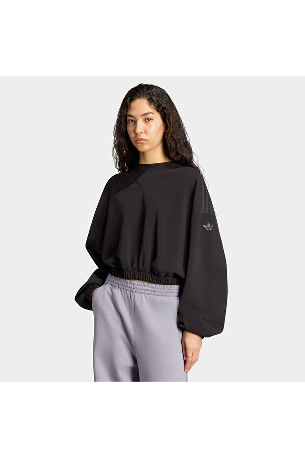 Crewneck Women's Black Sweatshirt