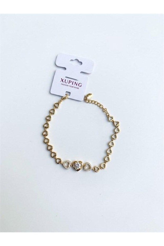 Glb-stl41414 xuping bracelet with stones - gold