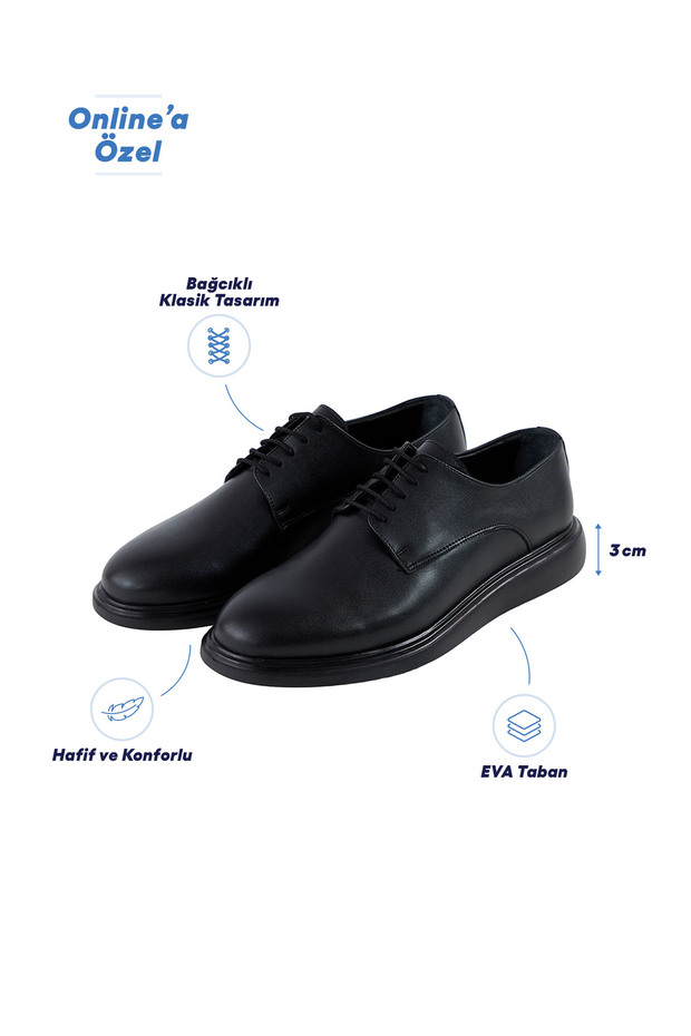 Eva Sole Comfortable Flat Lace-Up Smart Casual Shoes