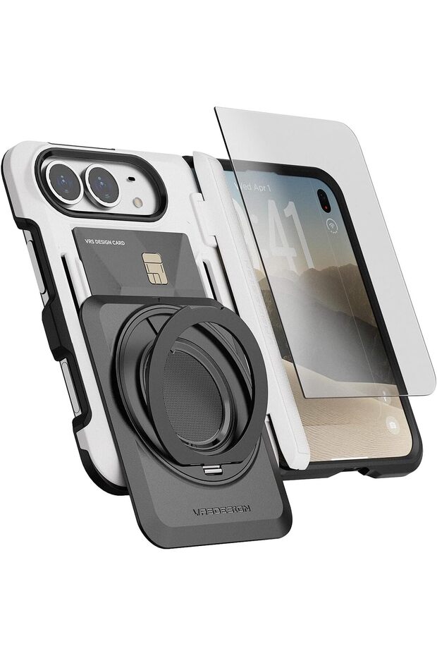 Damda Glide Hybrid for iPhone Duo Case - Cream White