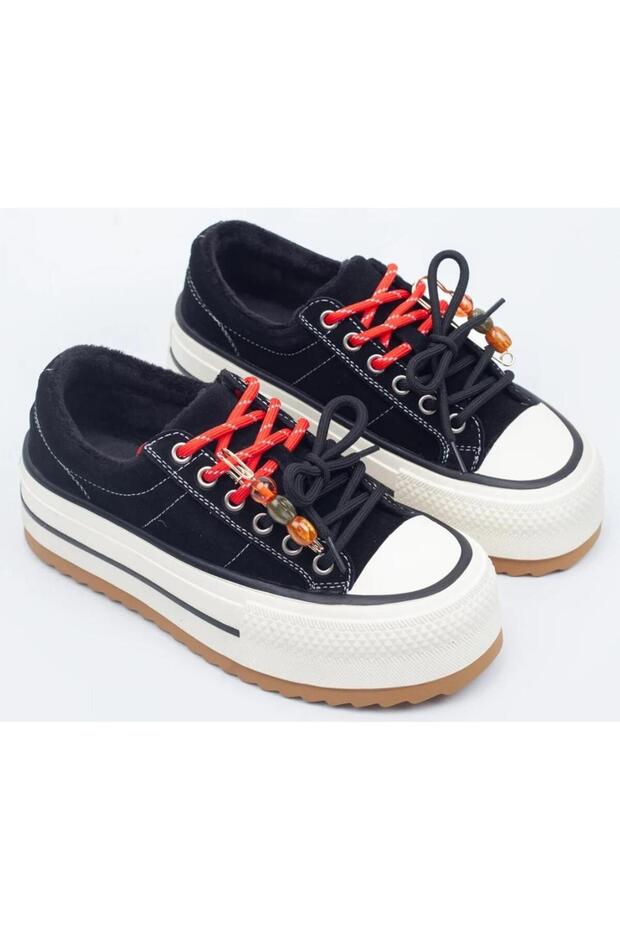 26K366-1 Genuine Suede Leather High Sole Women's Premium Sneaker Shoes