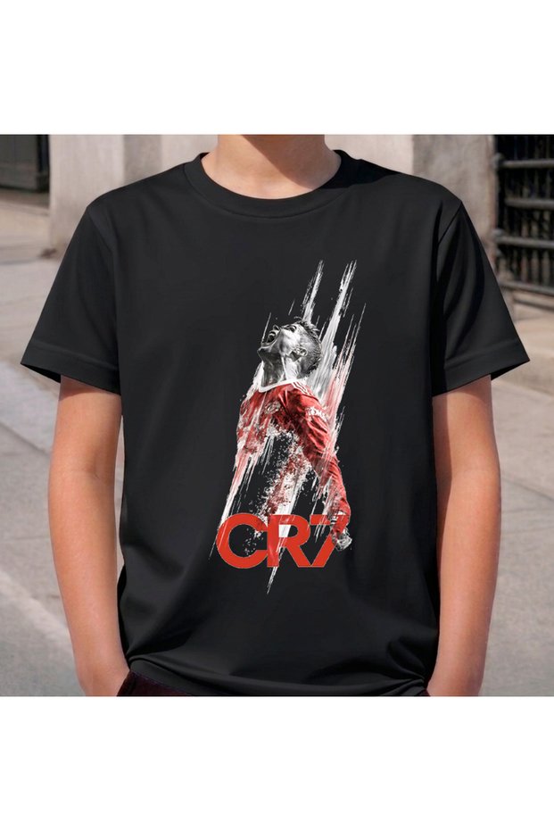 Stil-X CRISTIANO RONALDO Printed Crew Neck Boys' and Youth T-Shirt