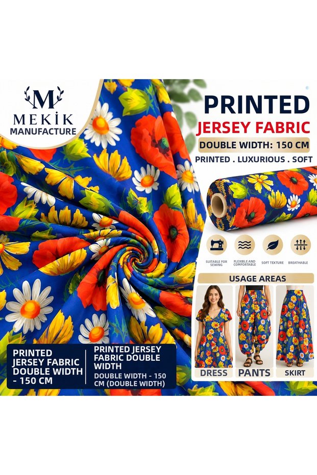 Patterned Lycra Jersey Fabric
