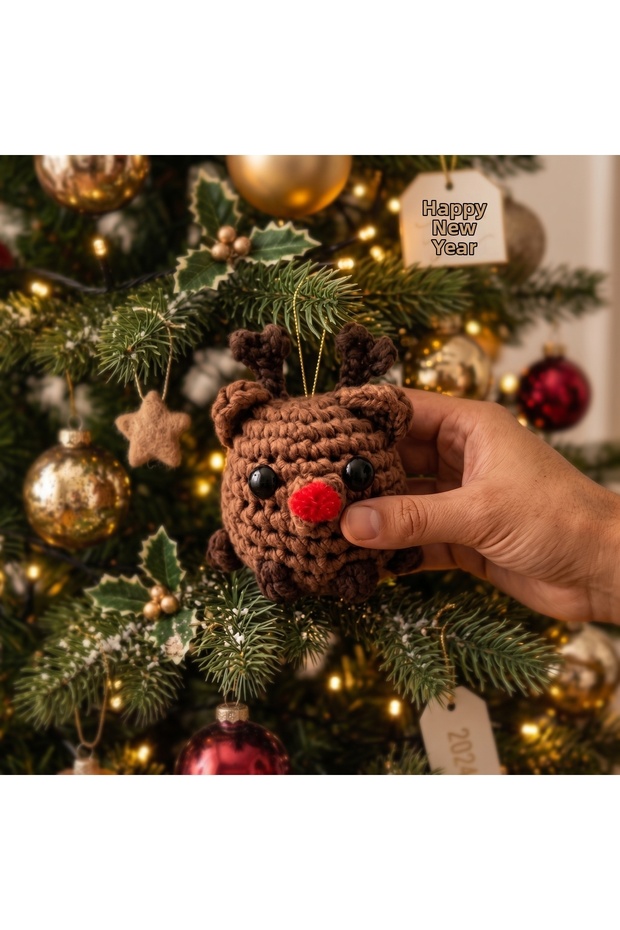 Amigurumi Deer Reindeer Crochet Kit, Amigurumi Knitting Set, Crochet Amigurumi Knitting Toy Set