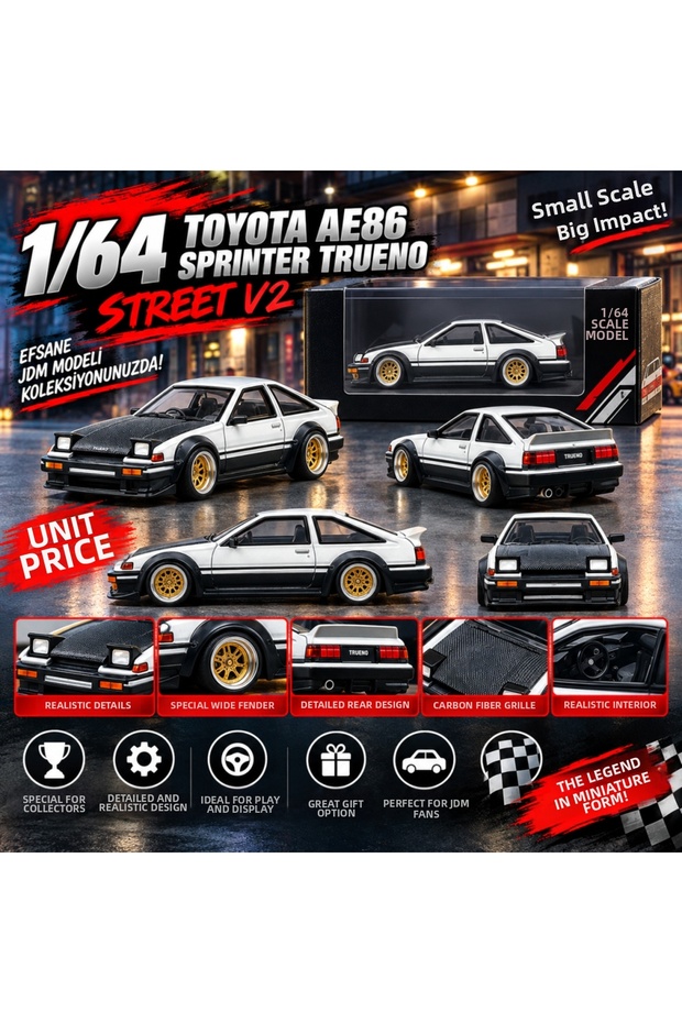 Toyota Ae86 Sprinter Trueno Kaido Street V2 (Price Is for One Piece)